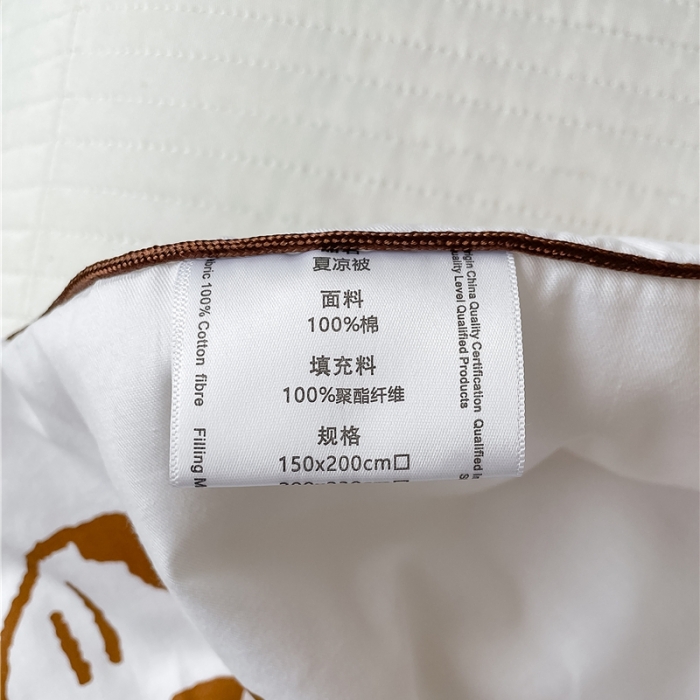 91家纺网 家纺一手货源 找家纺 棉眠 2022新款13070全棉卡通系列夏被 喵喵披萨