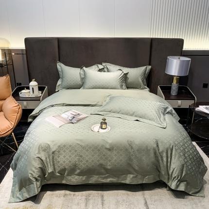 91家纺网 家纺一手货源 找家纺 （总）2022新款50支贡缎高定提花四件套-威登