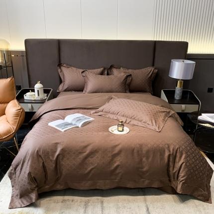 91家纺网 家纺一手货源 找家纺 （总）2022新款50支贡缎高定提花四件套-威登