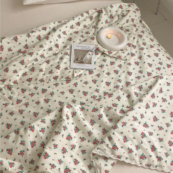 91家纺网 家纺一手货源 找家纺 棉眠 2022新款13070全棉碎花系列夏被 安妮假日