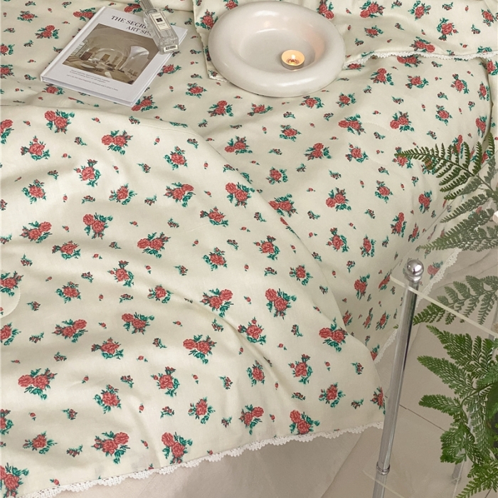 91家纺网 家纺一手货源 找家纺 棉眠 2022新款13070全棉碎花系列夏被 安妮假日