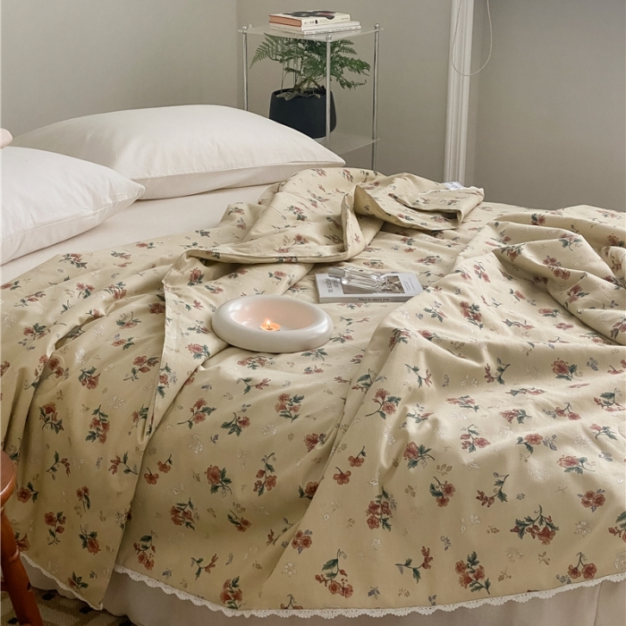 91家纺网 家纺一手货源 找家纺 棉眠 2022新款13070全棉碎花系列夏被 澳汀