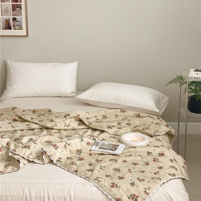 91家纺网 家纺一手货源 找家纺 棉眠 2022新款13070全棉碎花系列夏被 澳汀