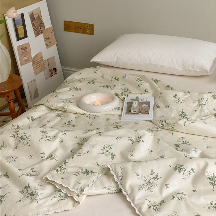 91家纺网 家纺一手货源 找家纺 棉眠 2022新款13070全棉碎花系列夏被 芬得拉