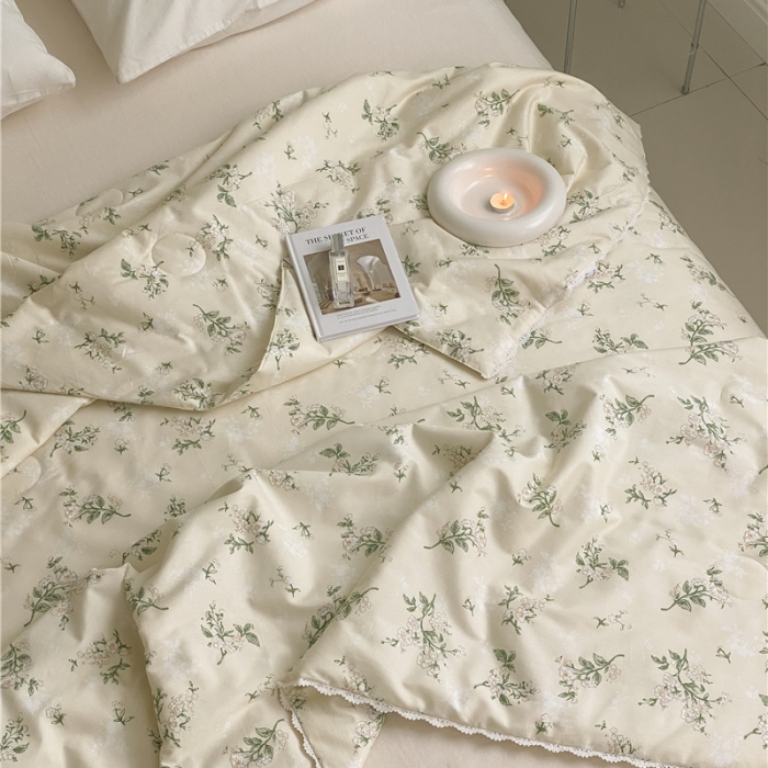 91家纺网 家纺一手货源 找家纺 棉眠 2022新款13070全棉碎花系列夏被 芬得拉