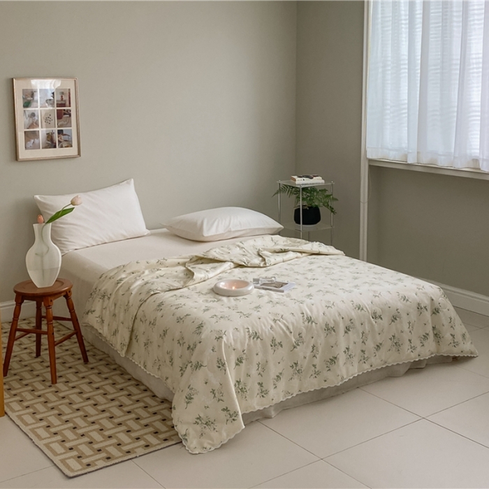 91家纺网 家纺一手货源 找家纺 棉眠 2022新款13070全棉碎花系列夏被 芬得拉