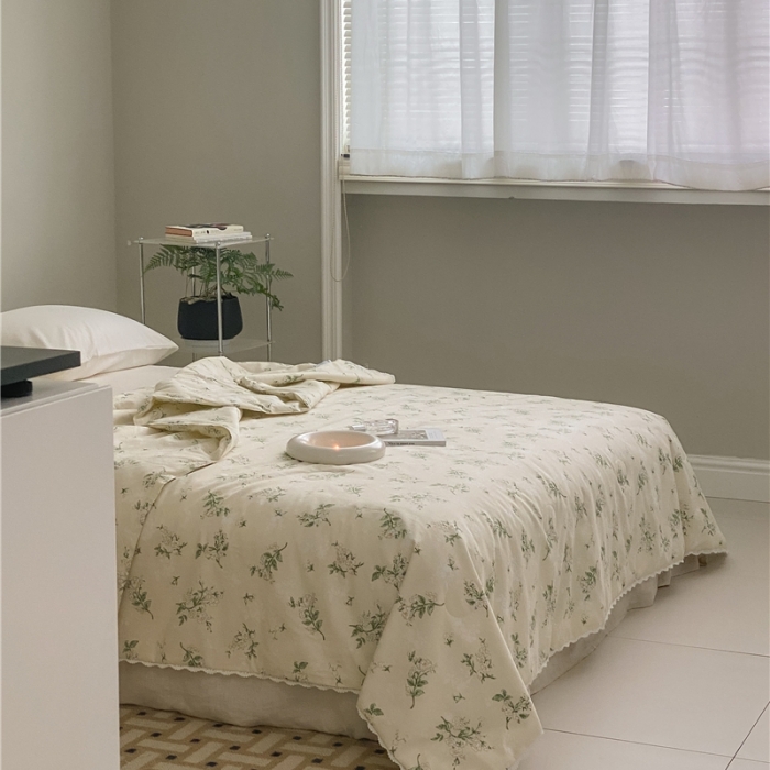 91家纺网 家纺一手货源 找家纺 棉眠 2022新款13070全棉碎花系列夏被 芬得拉