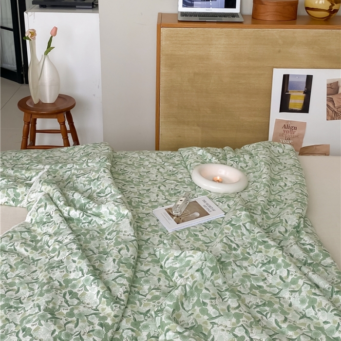 91家纺网 家纺一手货源 找家纺 棉眠 2022新款13070全棉碎花系列夏被 芮心