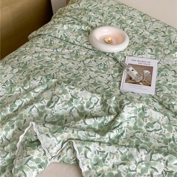 91家纺网 家纺一手货源 找家纺 棉眠 2022新款13070全棉碎花系列夏被 芮心