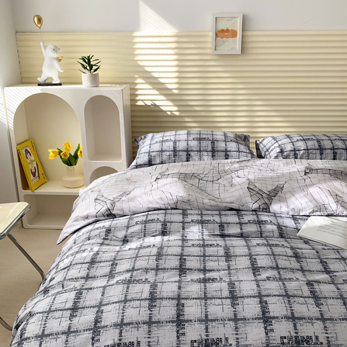 91家纺网 家纺一手货源 找家纺 怡家居 2022新款第六批全棉印花四件套 多伦多