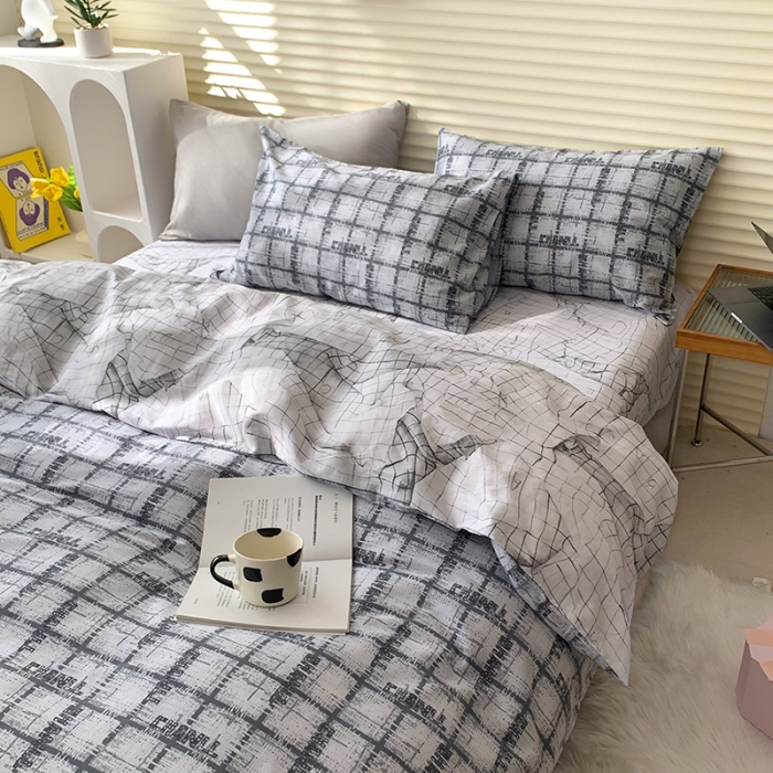 91家纺网 家纺一手货源 找家纺 怡家居 2022新款第六批全棉印花四件套 多伦多