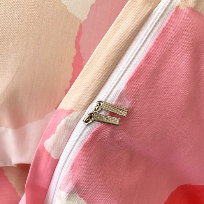 91家纺网 家纺一手货源 找家纺 怡家居 2022新款第六批全棉印花四件套 粉爱心