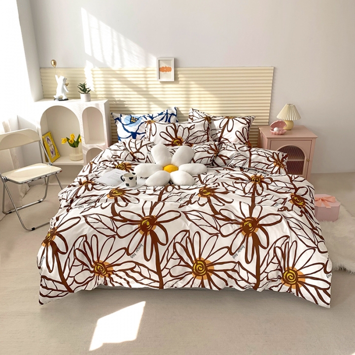 91家纺网 家纺一手货源 找家纺 怡家居 2022新款第六批全棉印花四件套 花魂