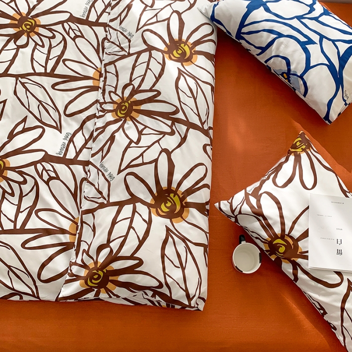 91家纺网 家纺一手货源 找家纺 怡家居 2022新款第六批全棉印花四件套 花魂