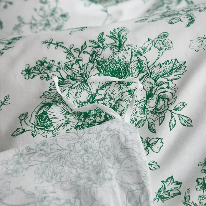 91家纺网 家纺一手货源 找家纺 怡家居 2022新款第六批全棉印花四件套 秋月