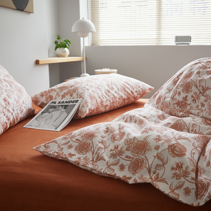 91家纺网 家纺一手货源 找家纺 怡家居 2022新款第六批全棉印花四件套 邂逅