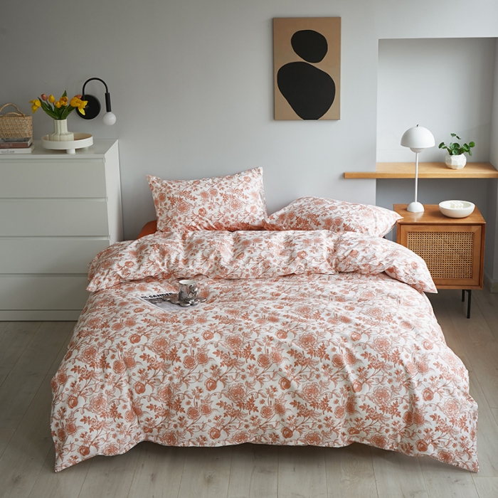 91家纺网 家纺一手货源 找家纺 怡家居 2022新款第六批全棉印花四件套 邂逅