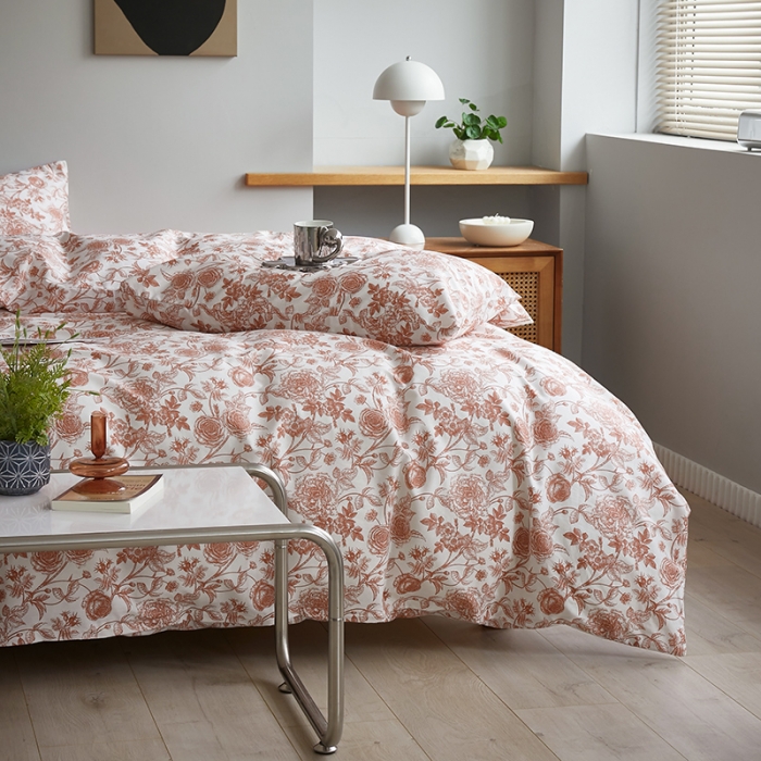 91家纺网 家纺一手货源 找家纺 怡家居 2022新款第六批全棉印花四件套 邂逅