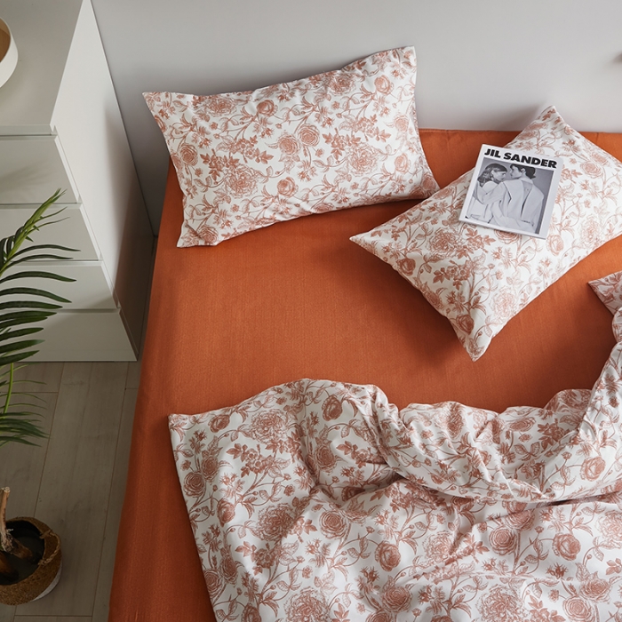 91家纺网 家纺一手货源 找家纺 怡家居 2022新款第六批全棉印花四件套 邂逅