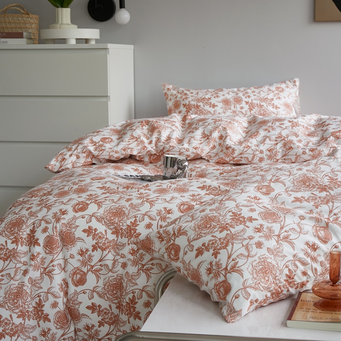 91家纺网 家纺一手货源 找家纺 怡家居 2022新款第六批全棉印花四件套 邂逅