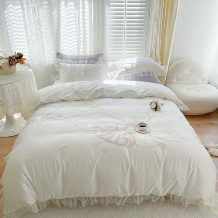 91家纺网 家纺一手货源 找家纺 (总) 柚子 2022新款100s工艺款四件套-你的婚礼