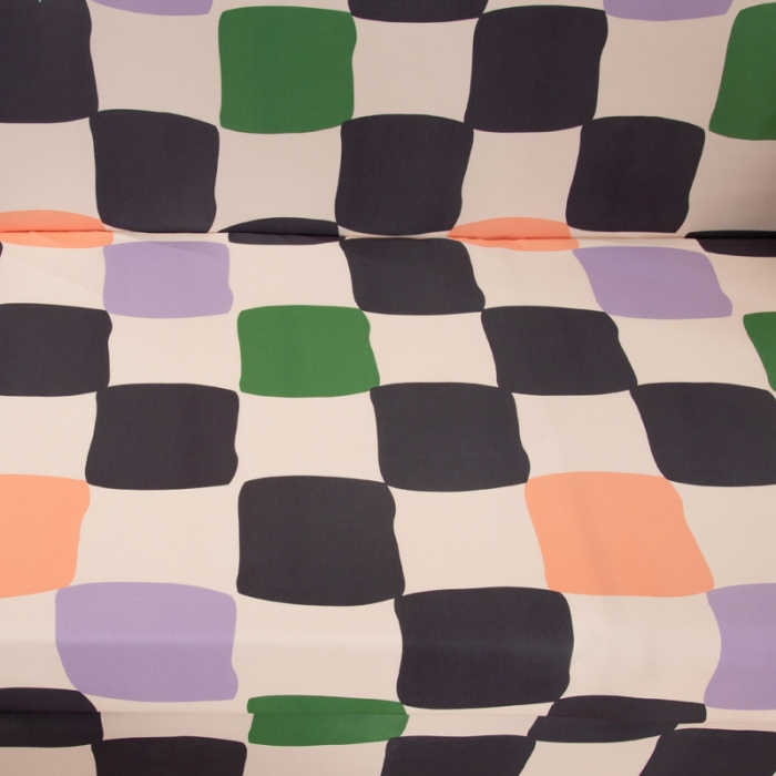 91家纺网 家纺一手货源 找家纺 兴妮雅家纺 2022新款贵妃风格沙发套 多彩方格