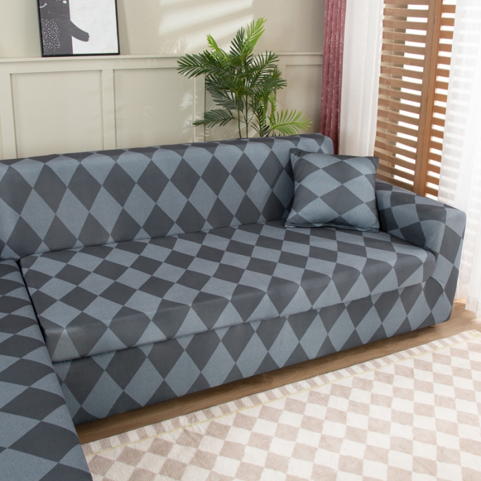 91家纺网 家纺一手货源 找家纺 兴妮雅家纺 2022新款贵妃风格沙发套 简约主义灰