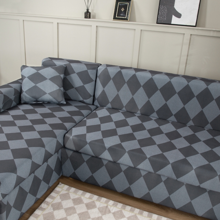 91家纺网 家纺一手货源 找家纺 兴妮雅家纺 2022新款贵妃风格沙发套 简约主义灰