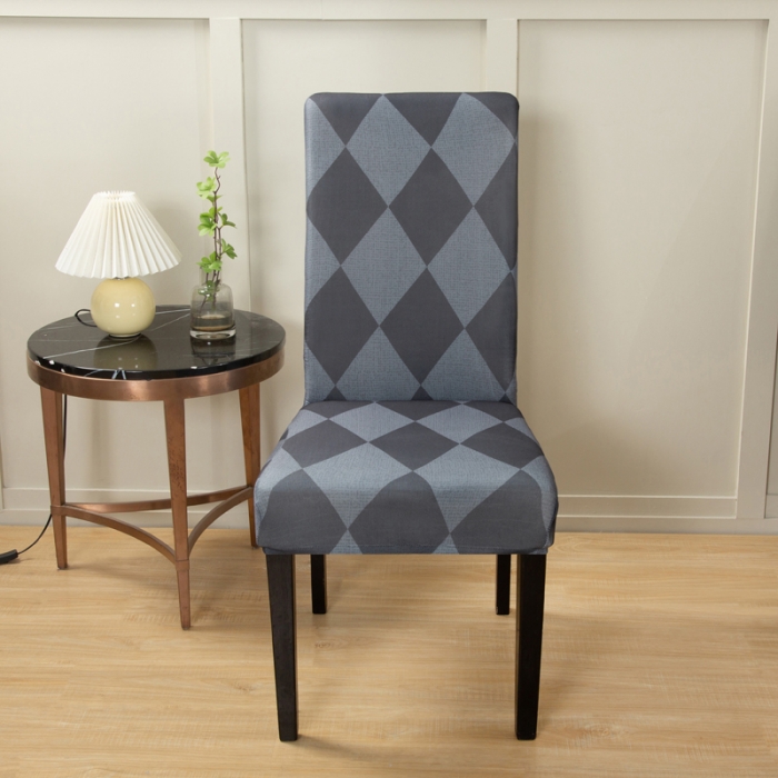 91家纺网 家纺一手货源 找家纺 兴妮雅家纺2022新款四季印花款椅子套 简约主义灰