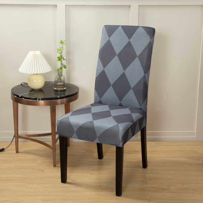 91家纺网 家纺一手货源 找家纺 兴妮雅家纺2022新款四季印花款椅子套 简约主义灰