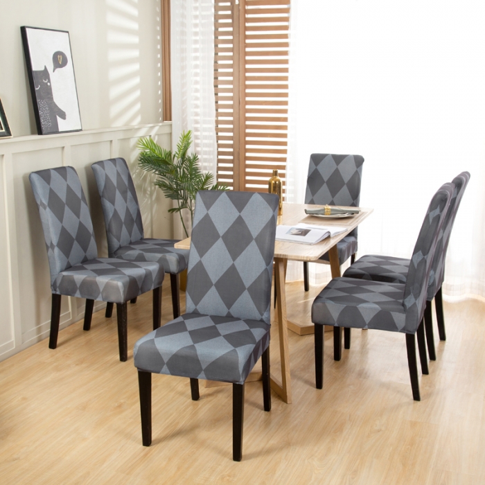 91家纺网 家纺一手货源 找家纺 兴妮雅家纺2022新款四季印花款椅子套 简约主义灰