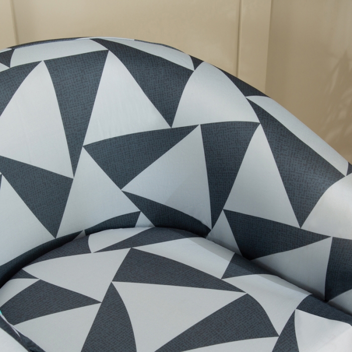 91家纺网 家纺一手货源 找家纺 兴妮雅 2022新款四季款圆椅套 灰调三角形