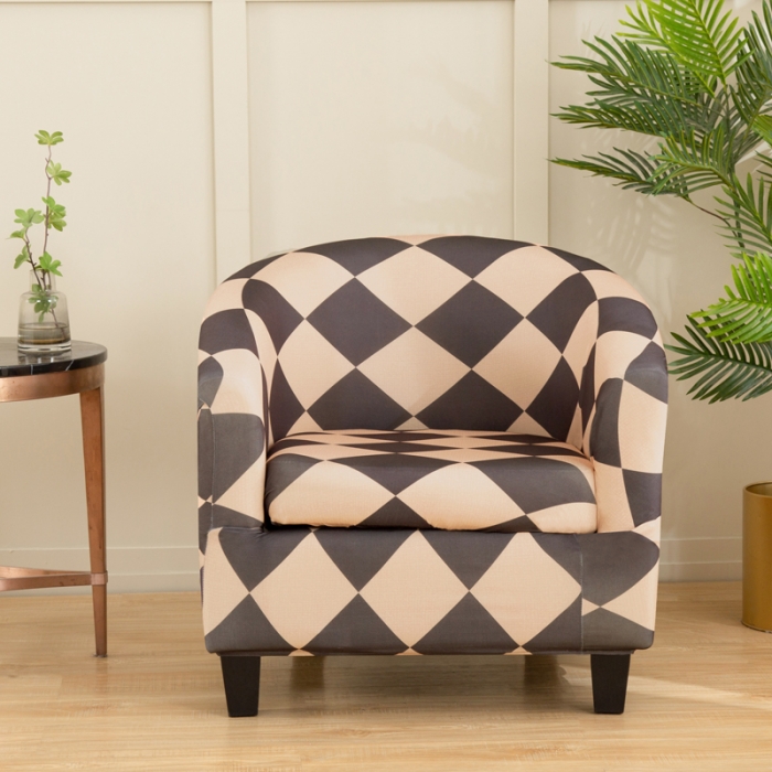 91家纺网 家纺一手货源 找家纺 兴妮雅 2022新款四季款圆椅套 简约主义咖