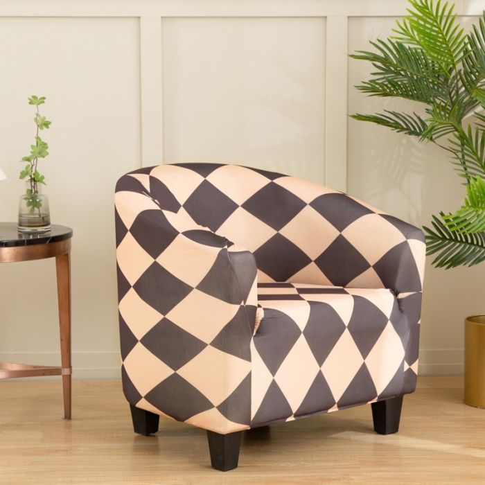 91家纺网 家纺一手货源 找家纺 兴妮雅 2022新款四季款圆椅套 简约主义咖