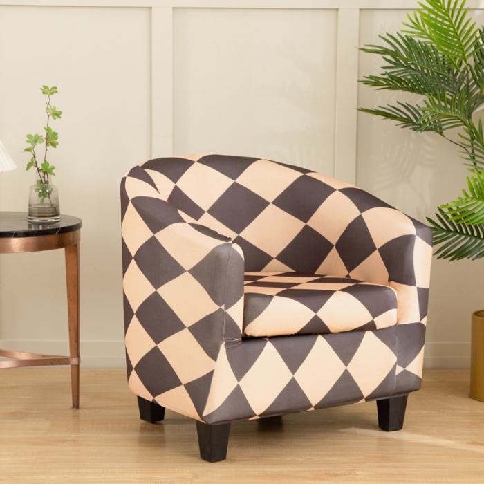 91家纺网 家纺一手货源 找家纺 兴妮雅 2022新款四季款圆椅套 简约主义咖