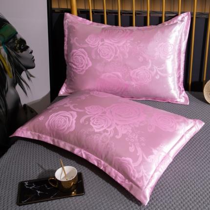 91家纺网 家纺一手货源 找家纺 新款枕套贡缎提花单件学生宿舍枕芯套件 似水柔情