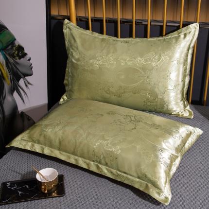 91家纺网 家纺一手货源 找家纺 新款枕套贡缎提花单件学生宿舍枕芯套件 皇家花园