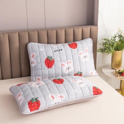 91家纺网 家纺一手货源 找家纺 防水枕套双人枕套长枕套枕头套枕芯套 草莓兔