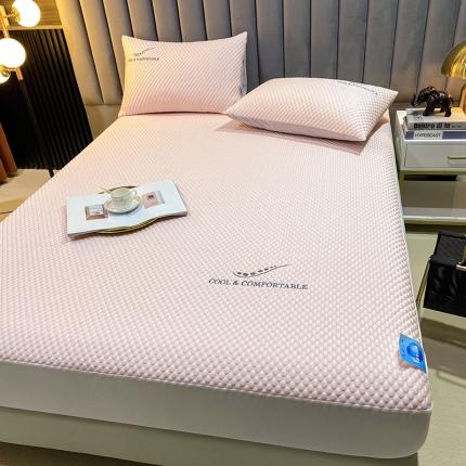 91家纺网 家纺一手货源 找家纺 总艾可可2024新款A类600D魔力凉感豆豆凉席床笠款三件套