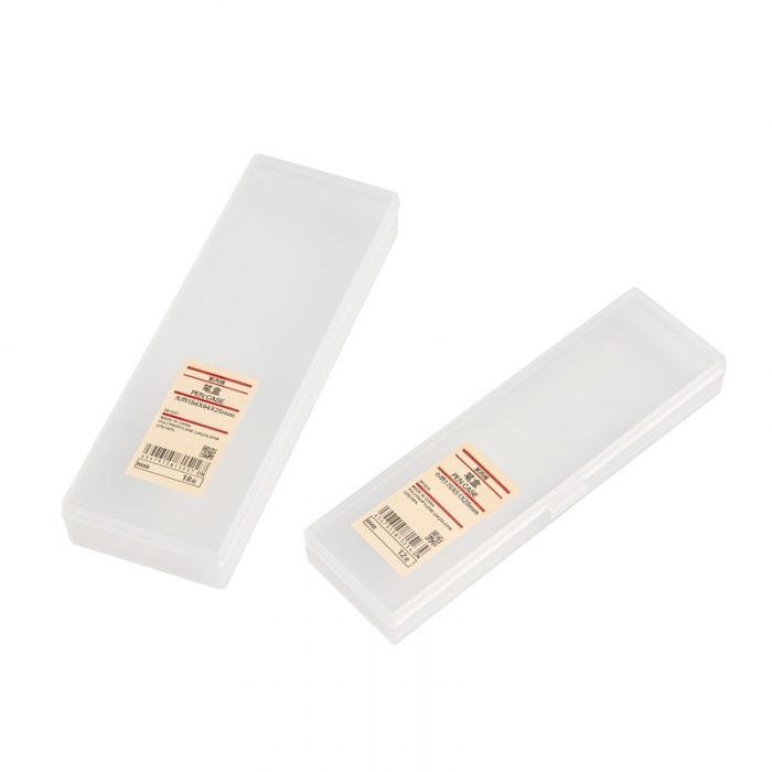 91家纺网 家纺一手货源 找家纺 【笔盒】日式无印铅笔收纳盒良品文具盒磨砂透明学生文具学习用品