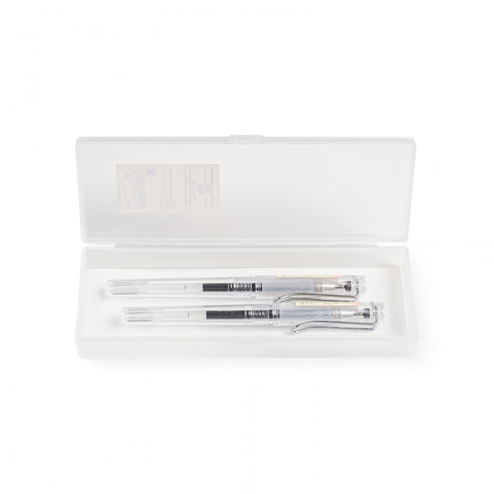 91家纺网 家纺一手货源 找家纺 【笔盒】日式无印铅笔收纳盒良品文具盒磨砂透明学生文具学习用品