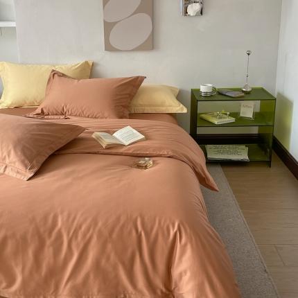 91家纺网 家纺一手货源 找家纺 （总）蕊姿 2022春夏新款50s双股新疆长绒棉纯色四件套