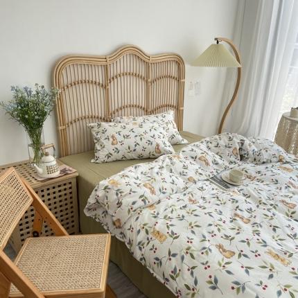 91家纺网 家纺一手货源 找家纺 （总）源启生活2021原创A类双层纱全棉印花四件套纯棉三件套