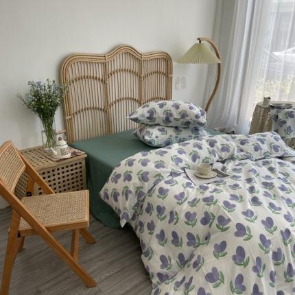 91家纺网 家纺一手货源 找家纺 （总）源启生活2021原创A类双层纱全棉印花四件套纯棉三件套