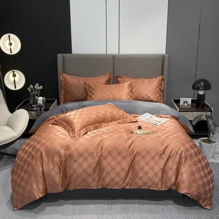 91家纺网 家纺一手货源 找家纺 （总）遇见家居2022新款水洗磨毛亲肤棉贡缎提花四件套-柏林