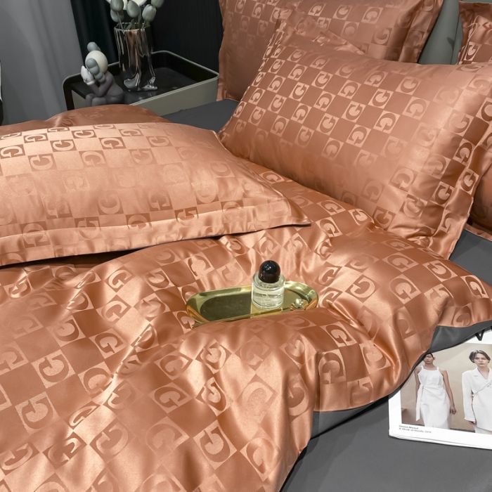 91家纺网 家纺一手货源 找家纺 （总）遇见家居2022新款水洗磨毛亲肤棉贡缎提花四件套-柏林