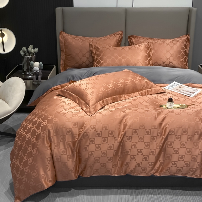 91家纺网 家纺一手货源 找家纺 （总）遇见家居2022新款水洗磨毛亲肤棉贡缎提花四件套-柏林