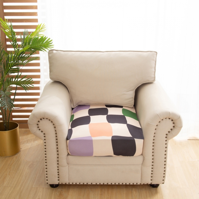 91家纺网 家纺一手货源 找家纺 兴妮雅家纺 2022新款四季款坐垫套 多彩方格