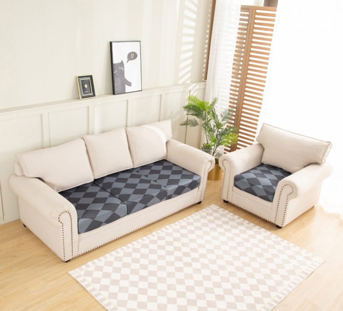 91家纺网 家纺一手货源 找家纺 兴妮雅家纺 2022新款四季款坐垫套 简约主义灰