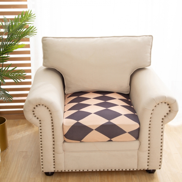 91家纺网 家纺一手货源 找家纺 兴妮雅家纺 2022新款四季款坐垫套 简约主义咖